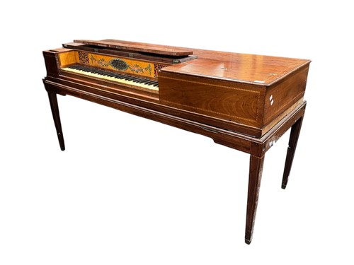 Lot 455 - A Georgian square piano, circa 1800, the...