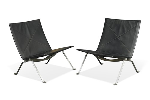 Lot 253 - Poul Kjærholm (1929-1980), for Fritz Hansen, a pair of PK22 chairs, modern