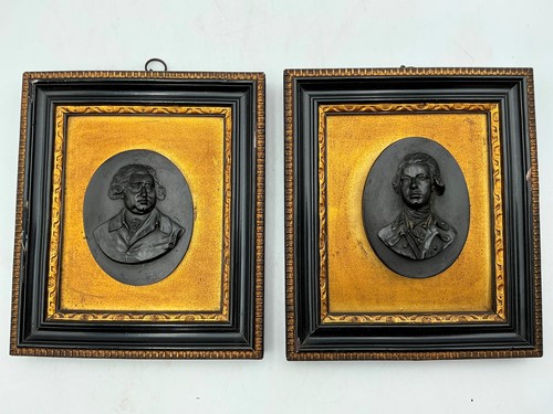 Lot 170 - A pair of Wedgwood plaques of William Pitt and...