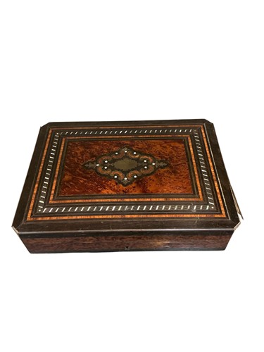 Lot 113 - A Continental 19th century decorative box of...