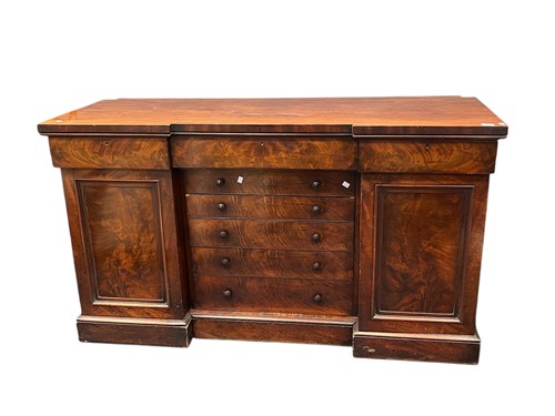 Lot 428 - A 19th century mahogany sideboard, of unusual...