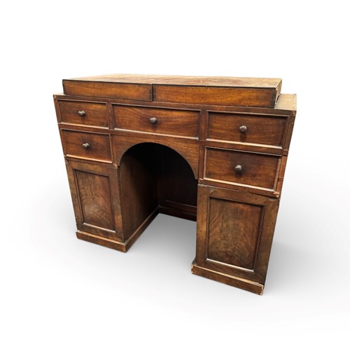 Lot 383 - A 19th century foldout mahogany washstand,...