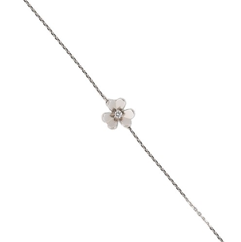 Lot 210 - Van Cleef & Arpels - A white gold diamond set 'Frivole' bracelet
