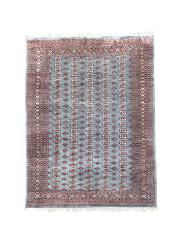 Lot 473 - A Bokhara rug, the pale blue ground with...