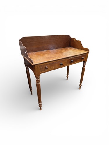 Lot 405 - A Victorian mahogany washstand with two...