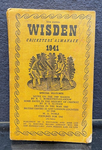 Lot 428 - WISDEN Cricketers' Almanack for 1941