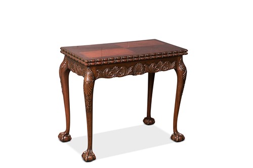 Lot 102 - A George II style card table
