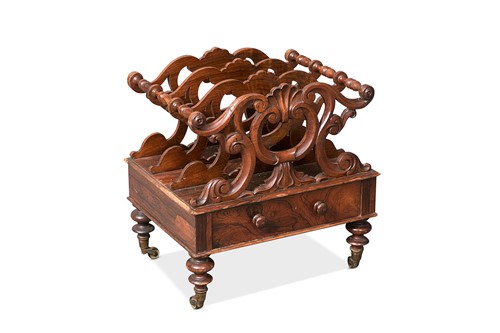 Lot 150 - A William IV rosewood Canterbury