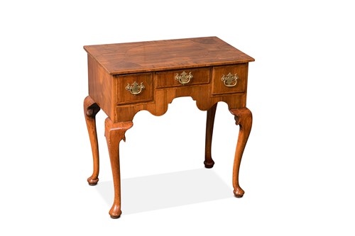 Lot 106 - An 18th century style walnut lowboy, 19th century