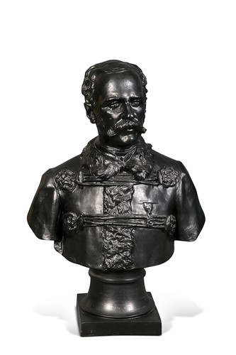Lot 68 - A French bronze bust of Joseph de Carayon La Tour, second half 19th century