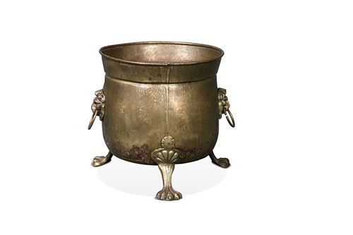 Lot 149 - A brass coal bucket, 20th century