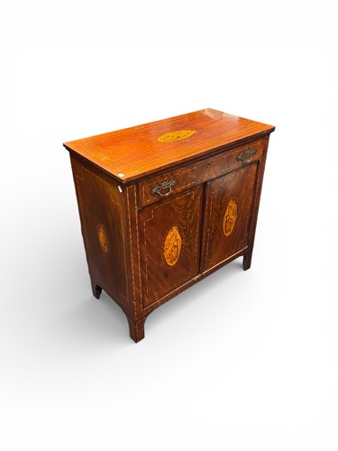 Lot 358 - A Dutch style mahogany and marquetry side...