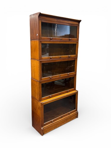 Lot 415 - A Globe Wernicke stacking bookcase 189.5 x 88...