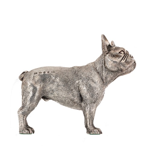 Lot 287 - An Elizabeth II silver model French bulldog