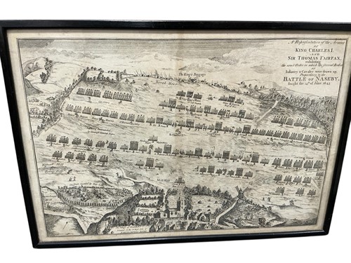 Lot 215 - After John Sturt The Battle of Naseby etching '...