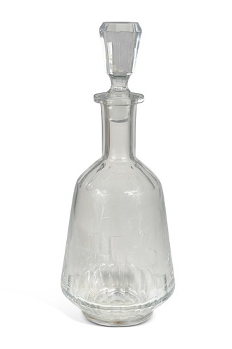 Lot 3 - An Art Deco glass magnum decanter and stopper