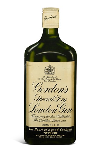 Lot 140 - A large painted metal Gordon's Special Dry London Gin advertising sign