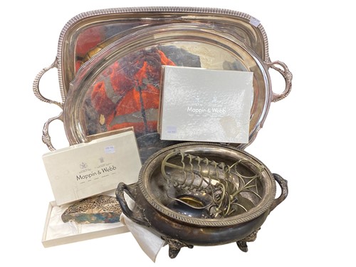 Lot 350 - Various items of silver plated and other...