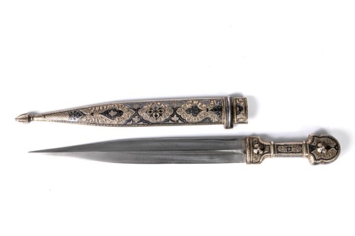Lot 83 - An antique Russian Caucasian probably Georgian kindjal dagger