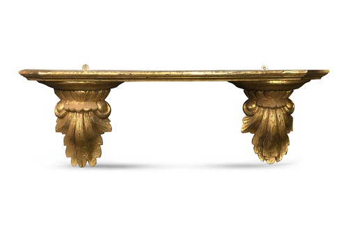 Lot 141 - A set of 18th century style giltwood shelves
