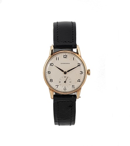 Lot 257 - Garrard - A 9ct gold wristwatch