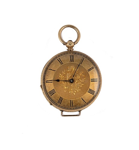 Lot 239 - Unsigned - A Victorian open faced pocket watch