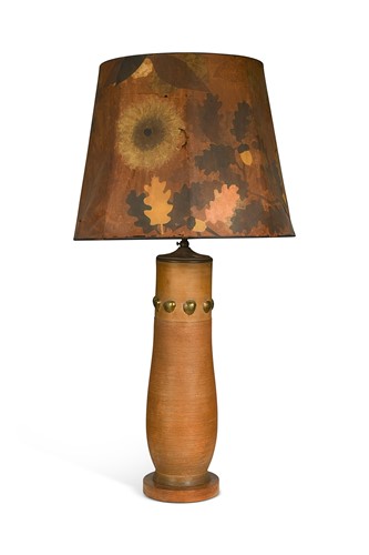 Lot 135 - A ceramic table lamp, late 20th century