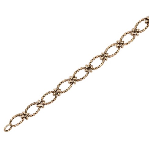 Lot 153 - A late 20th century 9ct gold bracelet