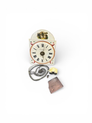 Lot 65 - A German black forest striking wall clock,...