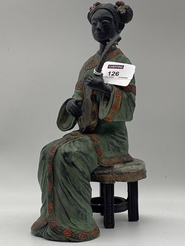 Lot 126 - A Continental cold painted bronze sculpture of...