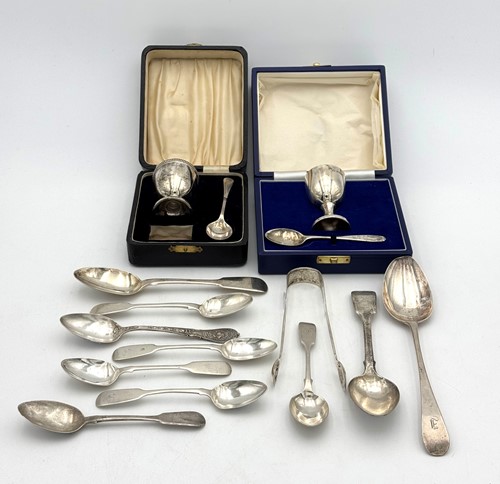 Lot 9 - A collection of silver