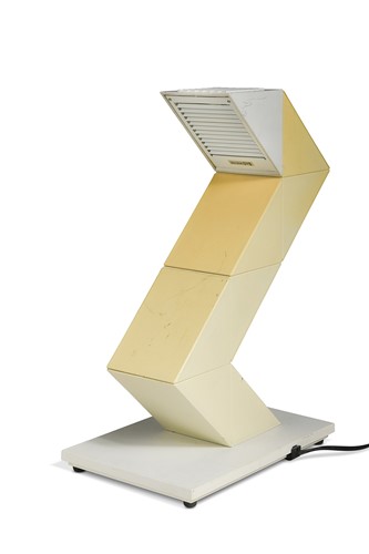 Lot 75 - A 'Zig-Zag' design halogen lamp by E-Lite, Holland, 1980s