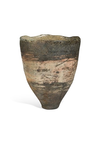 Lot 276 - A Studio pottery vase 21cm x 18cm diameter