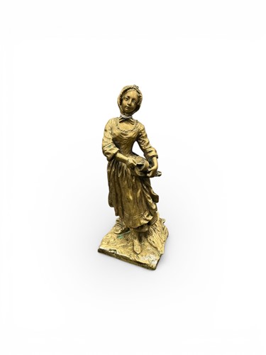 Lot 140 - A French 19th century gilt bronze figure of a...
