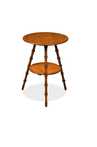 Lot 205 - Attributed to William Gerrard of Lyndhurst, a pale oak occasional table, late 19th century