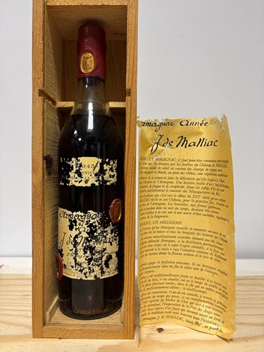 Lot 112 - J. de Malliac, Armagnac 1945, - Victory Anniversary