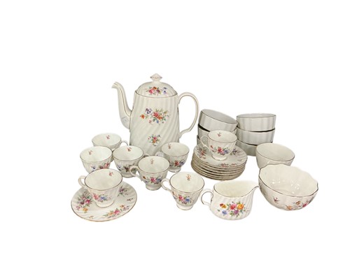 Lot 105 - A Minton Marlow pattern coffee set comprising...