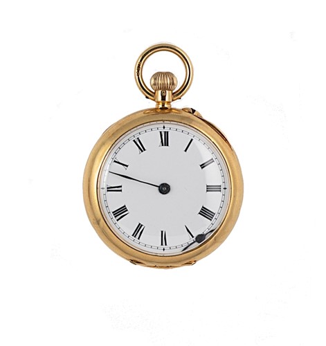 Lot 241 - An 18ct gold open faced pocket watch