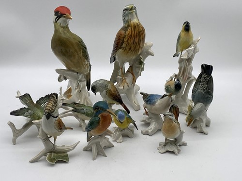 Lot 243 - A collection of Karl Enns models of birds