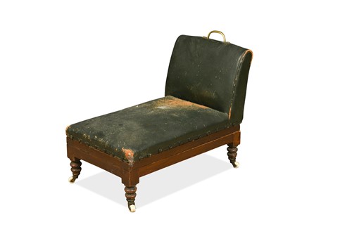 Lot 618 - A late Victorian mahogany gout stool