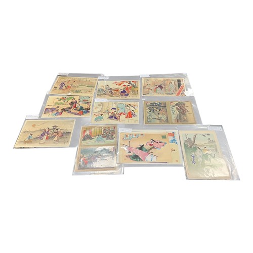 Lot 511 - Shuntei Miyagawa (1873-1914) Children's Customs and Manners (Kodomo Fuzoku)