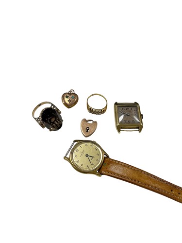 Lot 275 - An 18ct gold watch case, weight not including...