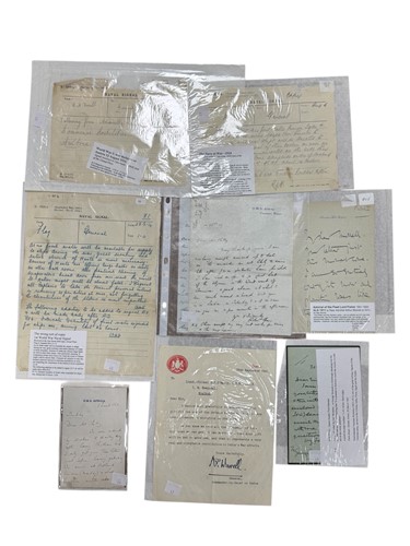 Lot 363 - A Collection of letters relating to 20th century Military/Naval actions & figures