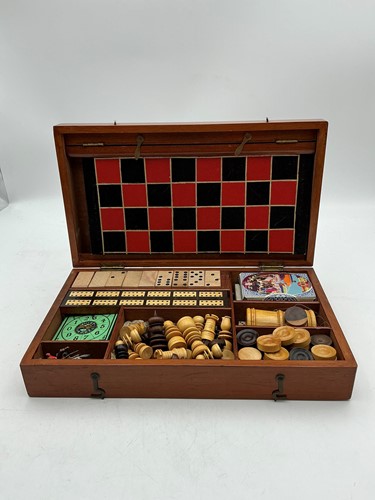 Lot 208 - A late 19th or early 20th century games...