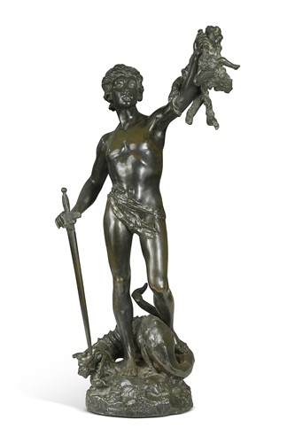 Lot 542 - In the manner of Alfred Désiré Lanson, Jason and the Golden Fleece