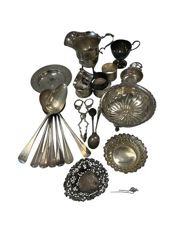 Lot 320 - A collection of miscellaneous silver to...