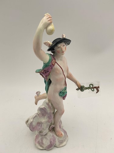 Lot 39 - A Chelsea figure of Hermes 20cm High, AF,...
