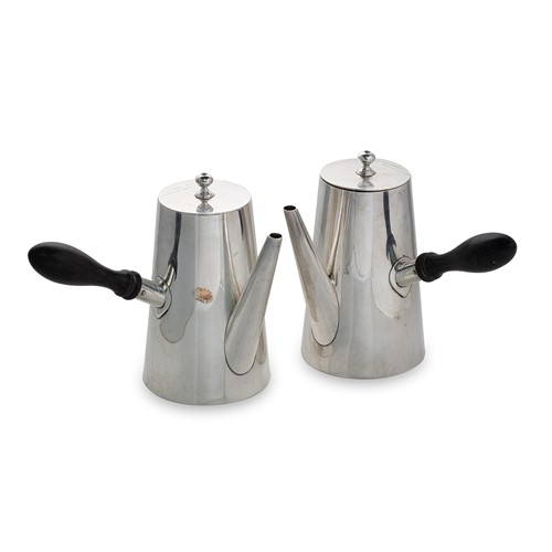 Lot 372 - A Victorian silver cafe au lait set