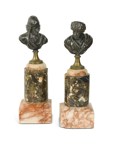 Lot 628 - A pair of Grand Tour bronzes, 19th century