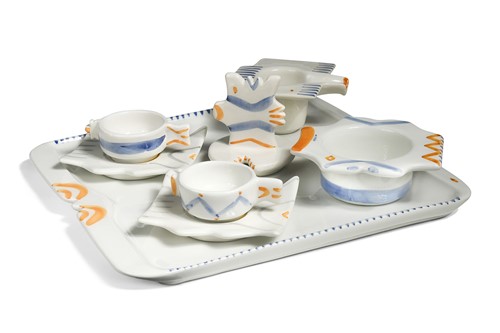Lot 29 - Laura Fiume (b. 1953), a boxed ceramic coffee set
